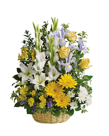Basket of Memories Flower Arrangement